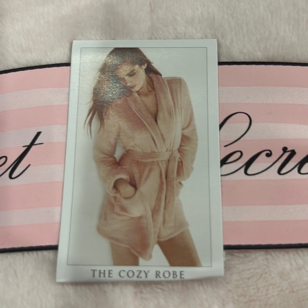 Victoria secret the cozy robe light pink size M/L